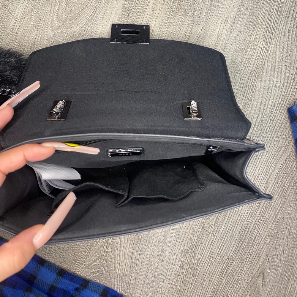 Cute black and grey white Aldo bag